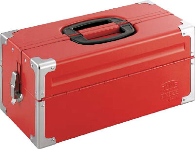 ＴＯＮＥ ツールケース（メタル） Ｖ形2段式 433Ｘ220Ｘ195ｍｍ レッド【BX322】(工具箱・ツールバッグ・スチール製工具箱)【送料無料】