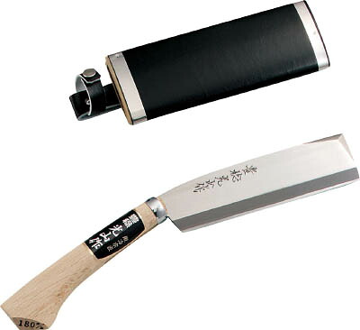 豊稔 光山作安木鋼青紙片刃腰鉈165ｍｍ【HT-3516】(緑化用品・草刈り・除草用品)【送料無料】