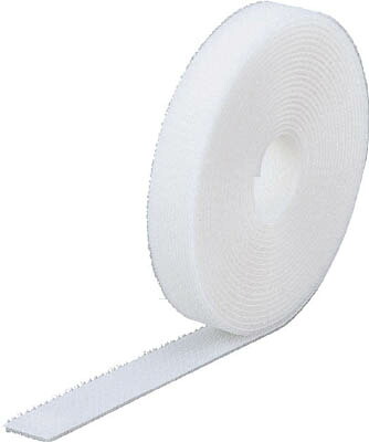ＴＲＵＳＣＯ マジック結束テープ 両面 白 20ｍｍ×25ｍ【MKT-20250-W】(梱包結束用品・結束バンド)【送料無料】