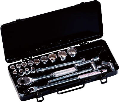 スーパー ソケットレンチセット（3／8&rdquo;）【N313S】(レンチ・スパナ・プーラ・ソケットレンチセット)【送料無料】｜リコメン堂生活館