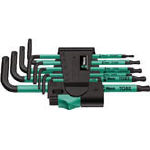 Ｗｅｒａ 967ＳＰＫＬ／9 トルクスキーセット【24334】(ドライバー・六角棒レンチ・ヘックスローブレンチ)【送料無料】