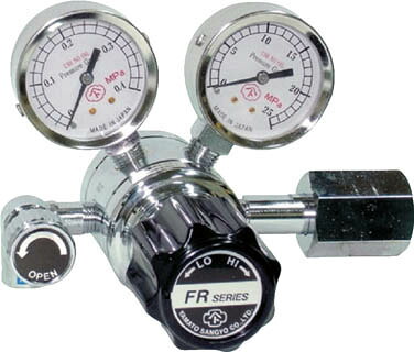分析機用二段圧力調整器 ＦＲ－1Ｂ【FR1BTRC13】(溶接用品・ガス調整器)【送料無料】