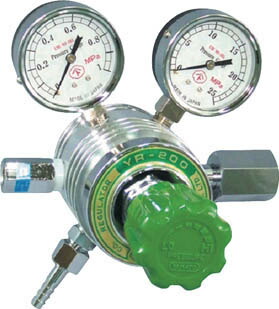 フィン付圧力調整器 ＹＲ－200【YR200B】(溶接用品・ガス調整器)【送料無料】