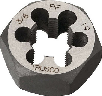 TRUSCO 六角サラエナットダイス PF3/4−14【TD6-3/4PF14】(ねじ切り工具・ねじ山修正工具)【送料無料】|リコメン堂生活館