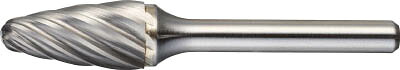 ＴＲＵＳＣＯ 超硬バー 砲弾型 Φ19Ｘ刃長32Ｘ軸6 アルミカット【TA3C190】(研削研磨用品・超硬バー)【送料無料】
