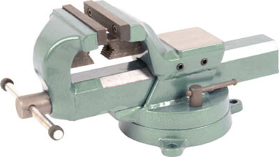 ＴＲＵＳＣＯ 回転台付リードバイス（強力型・角胴シャフト） 125ｍｍ【TSLV-125】(クランプ・バイス・バイス)【送料無料】