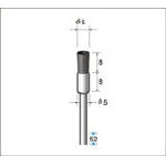 ナカニシ 静電防止ナイロンブラシ 5本入【50745】(電動工具・油圧工具・マイクログラインダー)【送料無料】