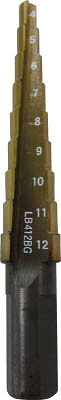 エビ ステージドリル コーティング 9段 軸径10ｍｍ【LB412BG】(穴あけ工具・ステップドリル)【送料無料】