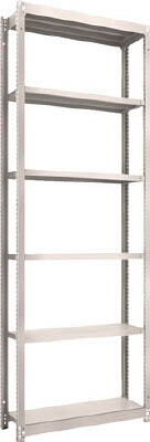 TRUSCO M1.5型軽中量棚 860X295XH2400 6段 単体 NG M1.58336【送料無料】