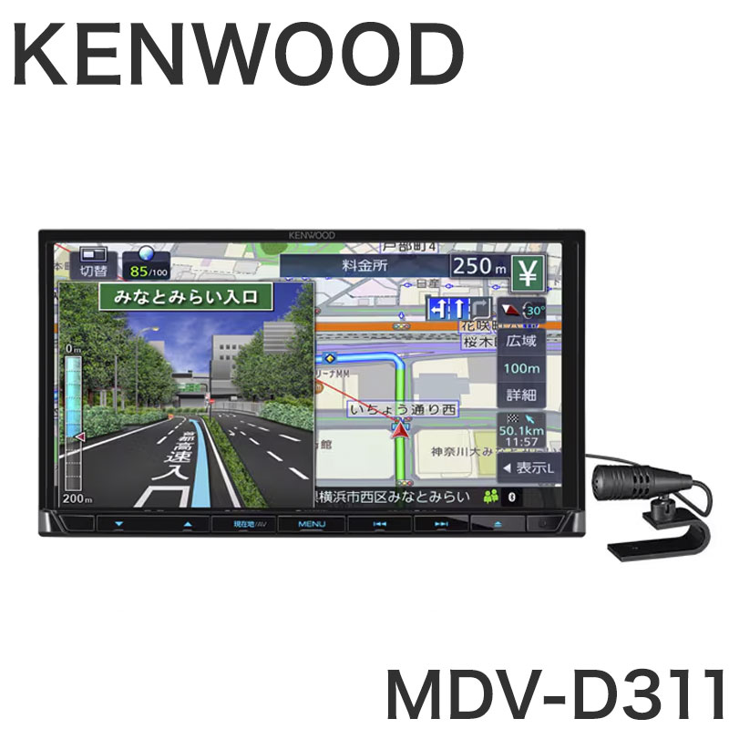 楽天市場】KENWOOD MDV-D709BTW ケンウッド 彩速ナビ Type D フルセグ