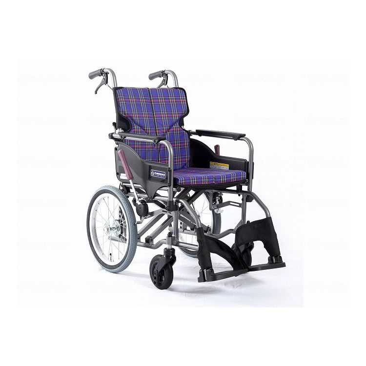 カワムラサイクル モダンAstyle 背折れ介助用 KMD A16 42 SH 紫チェック(A11) 座幅42 前座47cm KMD-A16-42-SH(代引不可)【送料無料】|リコメン堂生活館