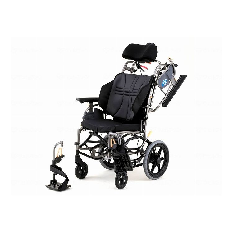日進医療器 座王X ティルト介助型 NAH XF5 グレー 座幅40 前座42cm NAH-XF5(代引不可)【送料無料】|リコメン堂生活館