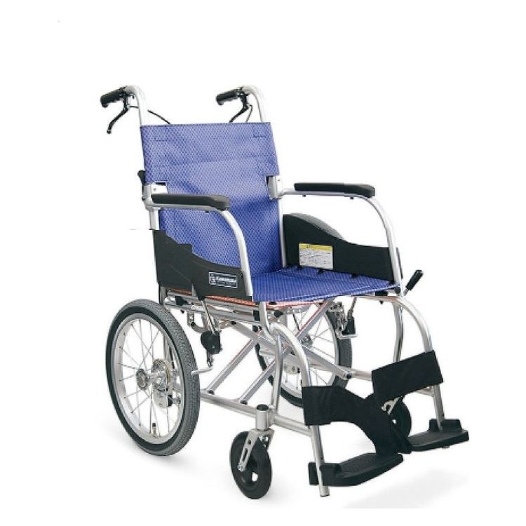 カワムラサイクル ふわりす(エアタイヤ軽量仕様) KF16-40SB スミレパープル 40 車いす 車椅子 車イス キャリー 車 移動 介護 補助(代引不可)【送料無料】｜リコメン堂生活館