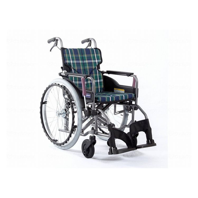 カワムラサイクル モダンAstyle 背折れ自走用 KMD-A22-40-H 緑チェック(A9) 座幅40-前座45cm 車いす 車椅子 車イス キャリー 車 移動 介護 補助(代引不可)【送料無料】|リコメン堂生活館