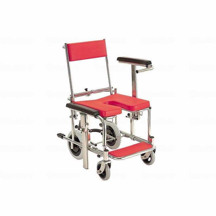 カワムラサイクル シャワー用 背もたれ前後式 KS3 標準 クリあり レッド(代引不可)【送料無料】｜リコメン堂生活館