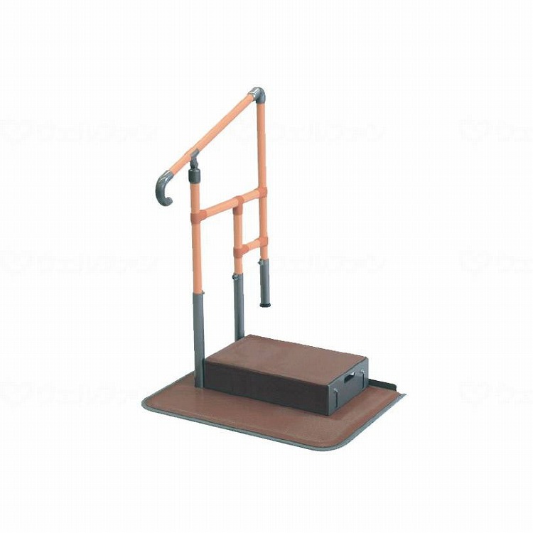 矢崎化工 あがりかまち用たちあっぷステップ台付片手(代引不可)【送料無料】｜リコメン堂生活館