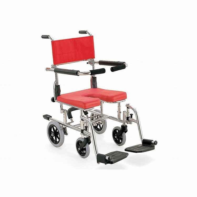 カワムラサイクル シャワー用(高さ調整式)KS10・標準/クリあり/レッド/前座高380mm レッド 前座高380mm KS10 501194 180 11713(代引不可)【送料無料】 41,717円