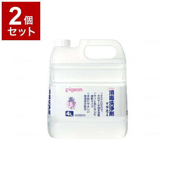 【単品2個セット】ピジョンタヒラ 消毒洗浄剤 本 4L 106103BA(代引不可)【送料無料】