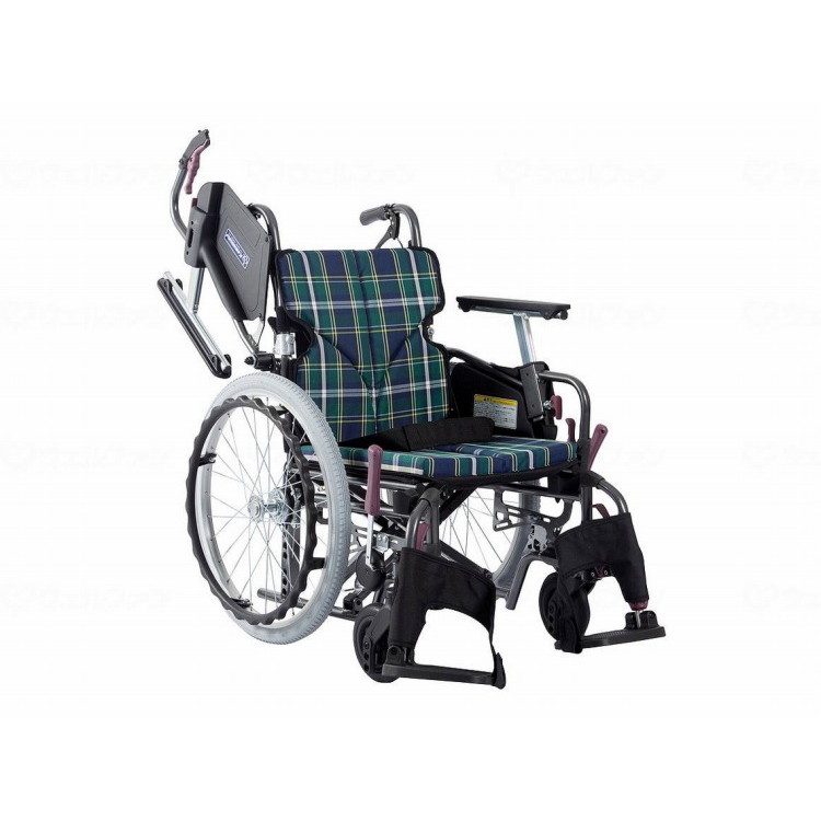 カワムラサイクル モダンCstyle 自走用 20インチ低床/緑チェック(A9)/座幅38-前座38cm(代引不可)【送料無料】|リコメン堂生活館