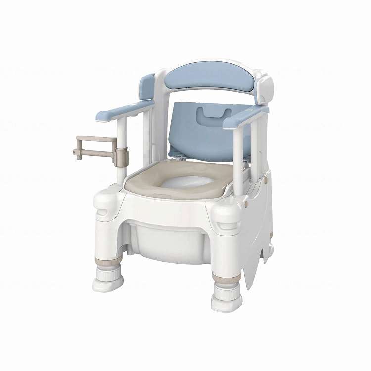アロン化成 ポータブルトイレFX-30 らくゾウくん/ミストブルー/ソフト(代引不可)【送料無料】