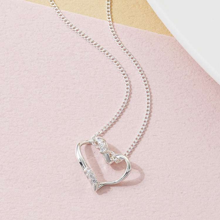 楽天市場】【送料無料】シーアングル シルバーハートジルコニア