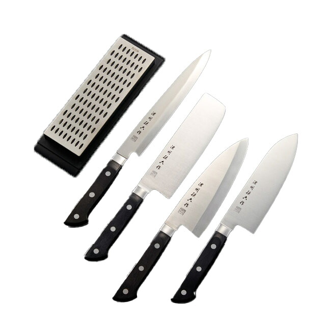 濃州孫六作 料理包丁5点セットプロフェッショナル 250B(代引不可)【送料無料】｜リコメン堂生活館