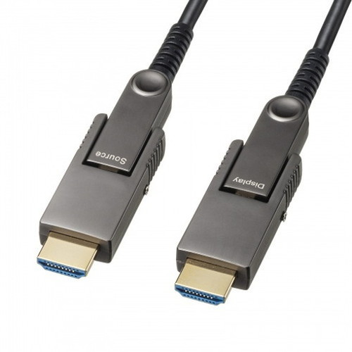 サンワサプライ 4K60Hz対応光ファイバHDMIケーブル(30m) KM-HD20-PFBAD30(代引不可)【送料無料】|リコメン堂生活館