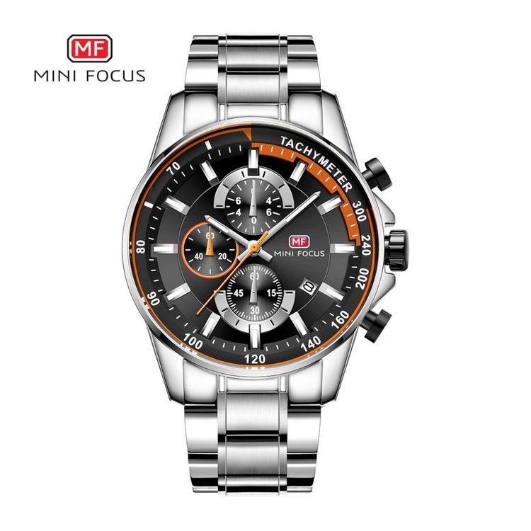 MINI FOCUS 0218G ミニフォーカス メンズ 腕時計 クロノグラフ MF0218G-03 シルバー【送料無料】