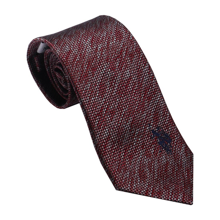 U.S.PORO ネクタイ シルク100% USPA-79 WINE/NAVY(代引不可)【送料無料】