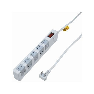 YAZAWA(ヤザワ) 雷サージ・ブレーカー集中スイッチ付タップ 10個口 2m (Y02FSBK1012WH)【送料無料】