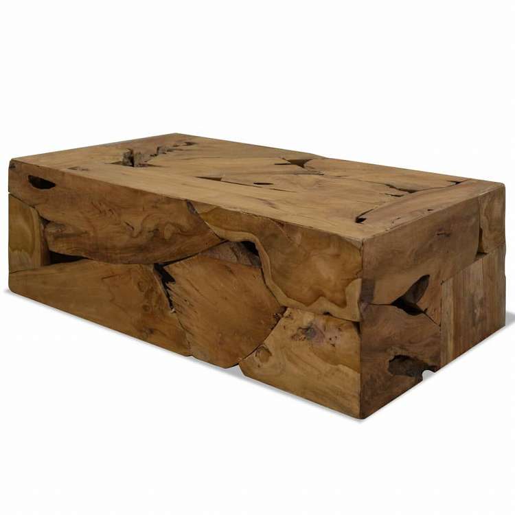 vidaXL コーヒーテーブル 90x50x30cm 純正チーク材 ブラウン家具 テーブル アクセントテーブル コーヒーテーブル(代引不可)