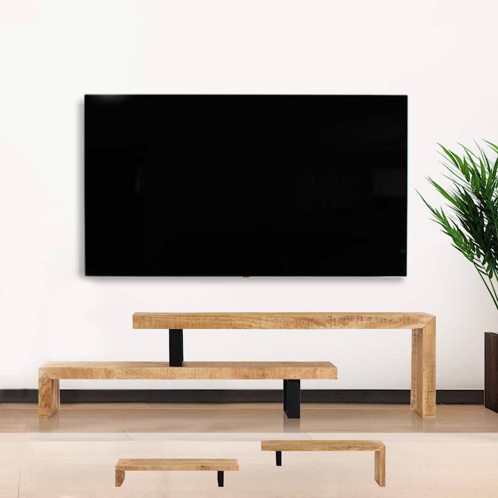 vidaXL TV台 マンゴーウッド 無垢材家具 AVラック・テレビ台(代引不可)