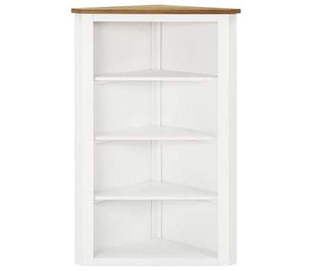 vidaXL コーナーキャビネット 59x36x100cm オーク無垢材家具 キャビネット&収納 収納キャビネット・ロッカー(代引不可)｜リコメン堂生活館