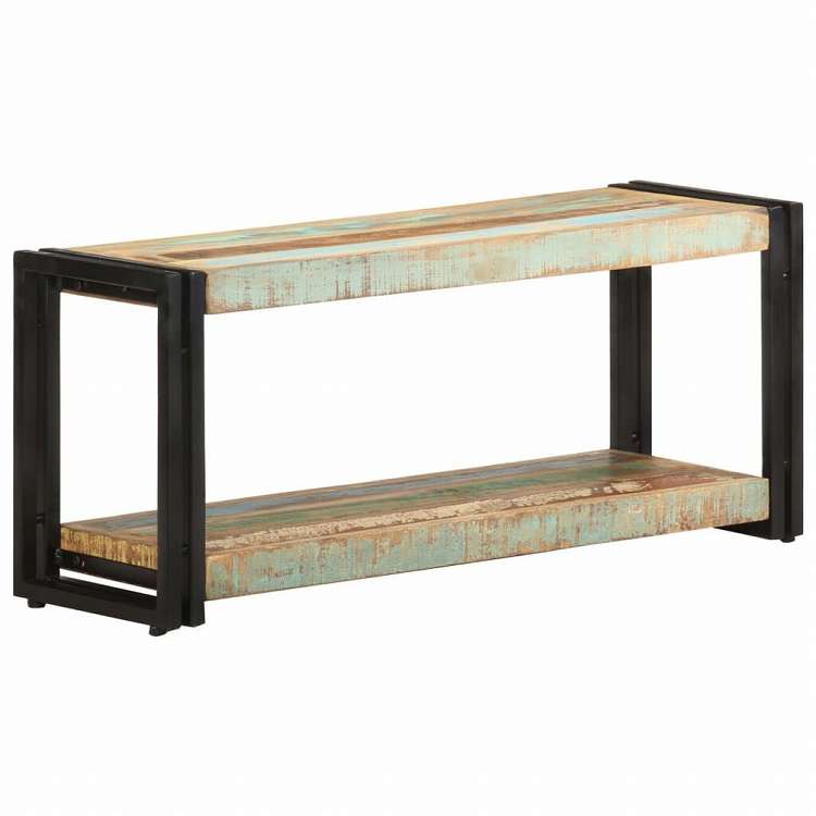 vidaXL TVキャビネット 90x30x40cm 無垢の再生木材家具 AVラック・テレビ台(代引不可)