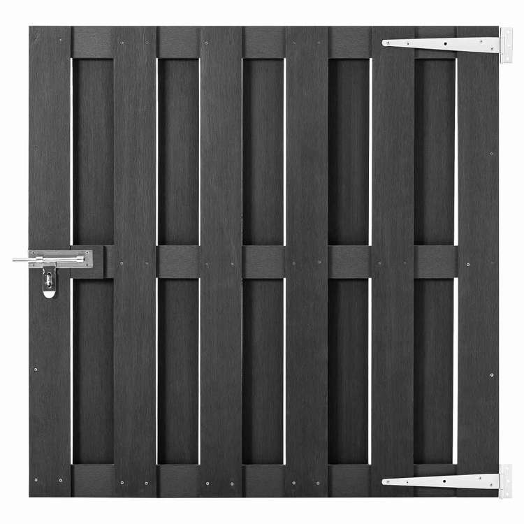 vidaXL ガーデンゲート WPC製 100x100cm グレー ハードウェア フェンス&バリア ゲート｜リコメン堂生活館 11,411円