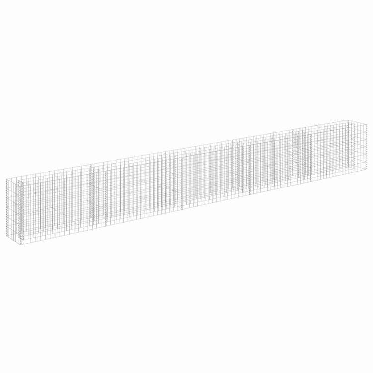 vidaXL カビオン レイズドベッド 亜鉛メッキ鋼製 450x30x60cm ホーム&ガーデン 芝&ガーデン ガーデニング 鉢植え・プランター