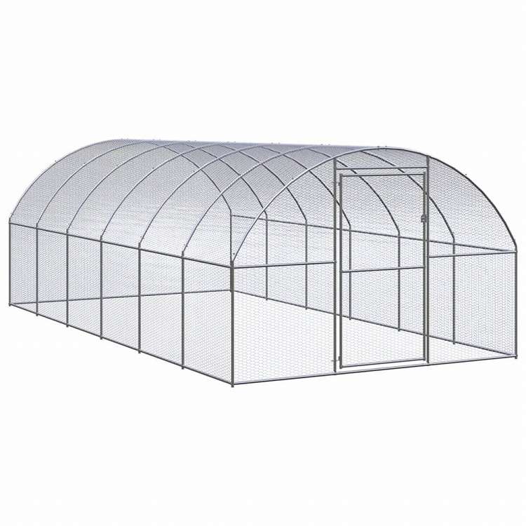 vidaXL 屋外鶏小屋 3x6x2 m 亜鉛メッキ鋼製Animals & Pet Supplies ペット用品 小動物用品 小動物 飼育・ケージ(代引不可)｜リコメン堂生活館 35,107円