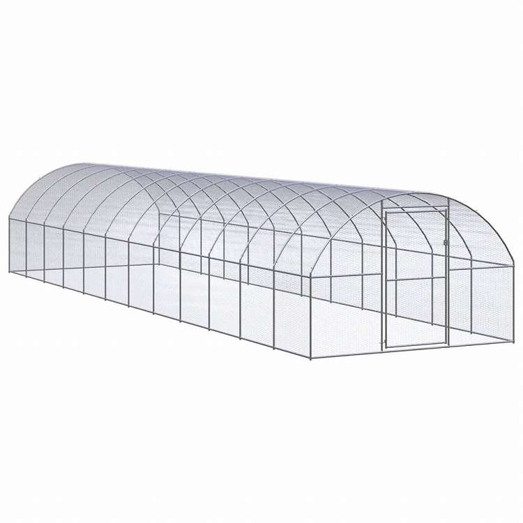 vidaXL 屋外鶏小屋 3x12x2 m 亜鉛メッキ鋼製動物&ペット用品 ペット用品 小動物用品 小動物 飼育・ケージ(代引不可)|リコメン堂生活館