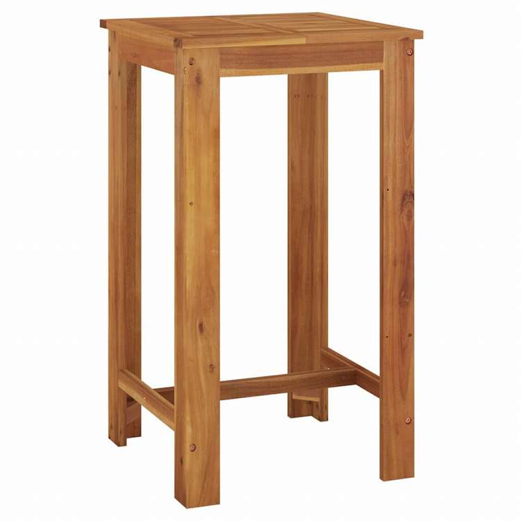 vidaXL ガーデンバーテーブル 60x60x105 cm アカシア無垢材家具 アウトドア家具 アウトドアテーブル(代引不可)｜リコメン堂生活館