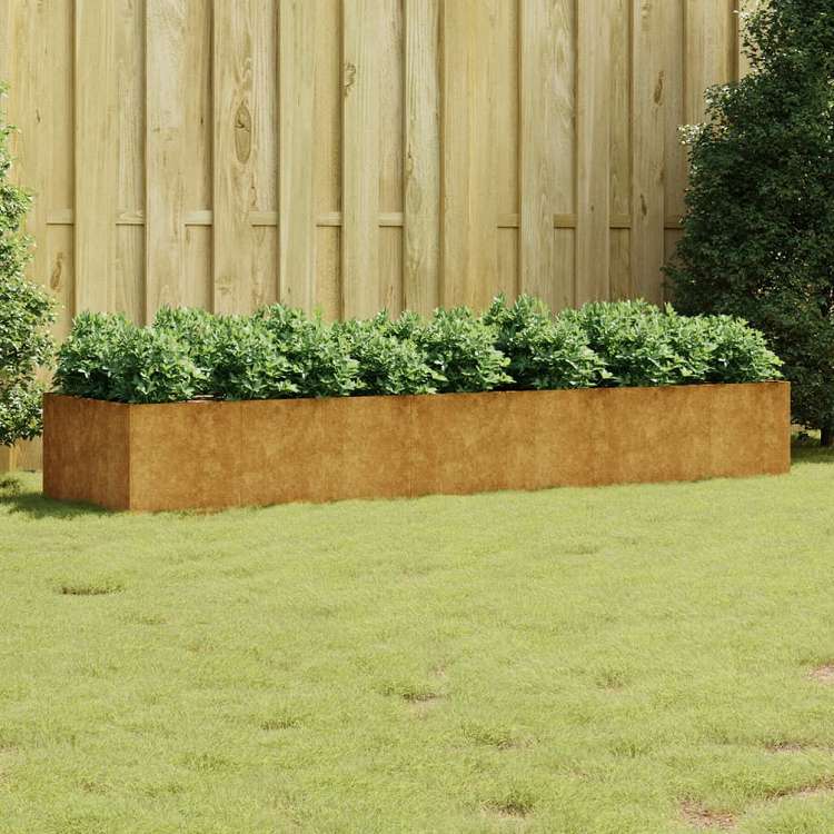 vidaXL ガーデンレイズドベッド 280x80x40 cm コルテン鋼ホーム&ガーデン 芝&ガーデン ガーデニング 鉢植え・プランター(代引不可)|リコメン堂生活館