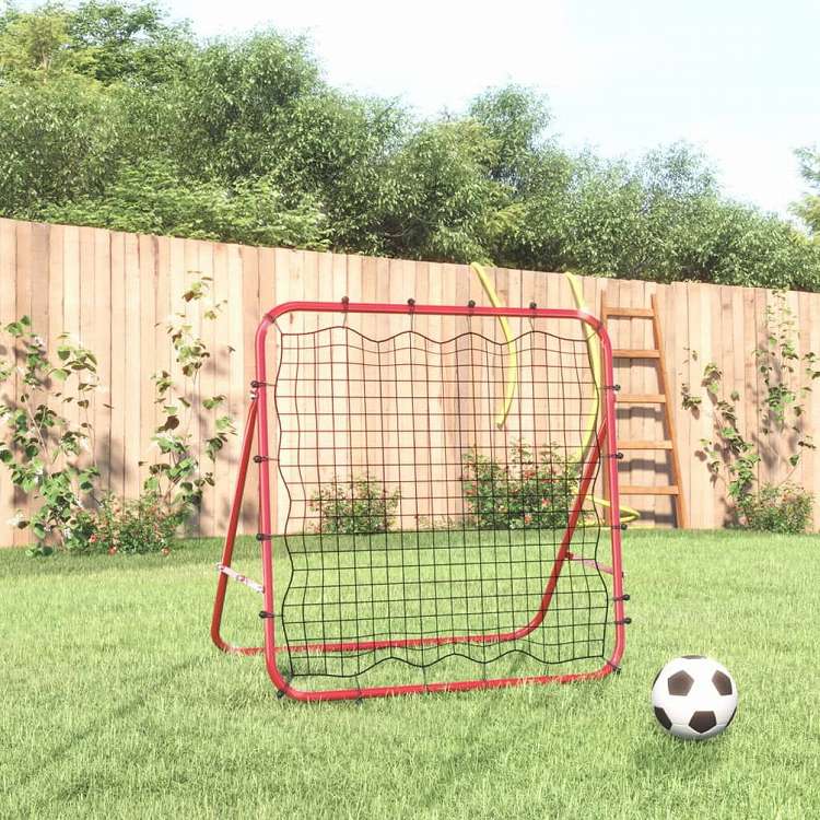 vidaXL 調整可能なサッカー キックバック リバウンダー96x80x96cm スチール&PEスポーツグッズ アスレチック サッカー サッカーゴールアクセサリ(代引不可)