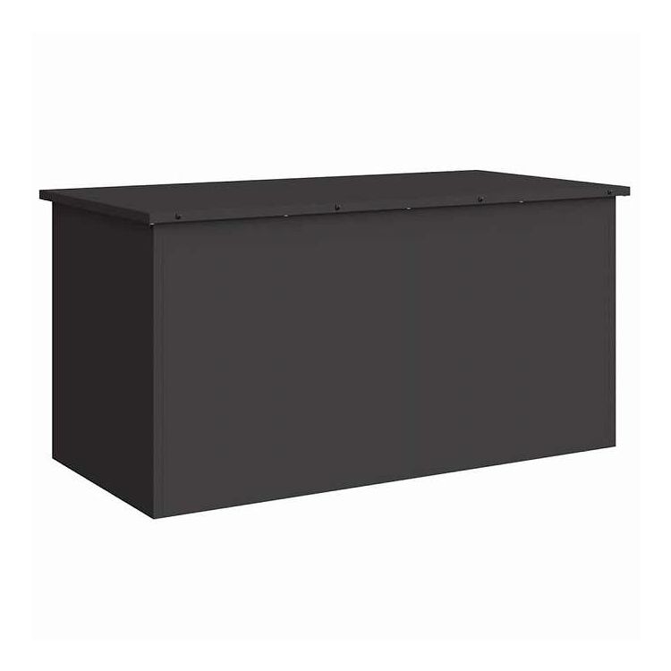 vidaXL 屋外収納ボックス ブラック 100 x 50.5 x 50 cm スチール ホーム&ガーデン 家事用品 収納&オーガナイザー 家庭用品収納ボックス(代引不可)【送料無料】