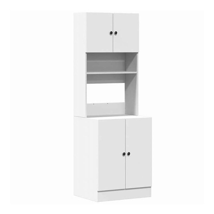 vidaXL キッチンキャビネット ホワイト 60x50x180cm エンジニアリングウッド 家具 キャビネット&収納 キッチンキャビネット(代引不可)【送料無料】 23,904円