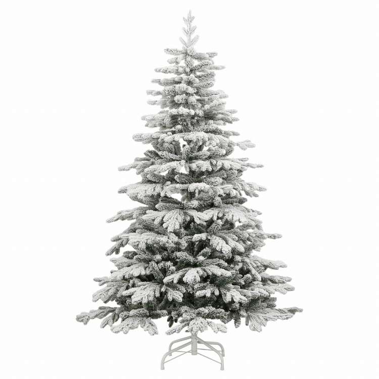 vidaXL 人工クリスマスツリー ヒンジ式 雪付き 180 cmホーム&ガーデン デコレーション シーズン&ホリデーデコレーション クリスマスツリー(代引不可)｜リコメン堂生活館