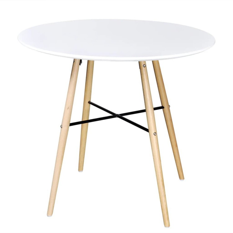 vidaXL ダイニングテーブル MDF 円形 ホワイト家具テーブルキッチン・ダイニングルームテーブル(代引不可)｜リコメン堂生活館 14,269円