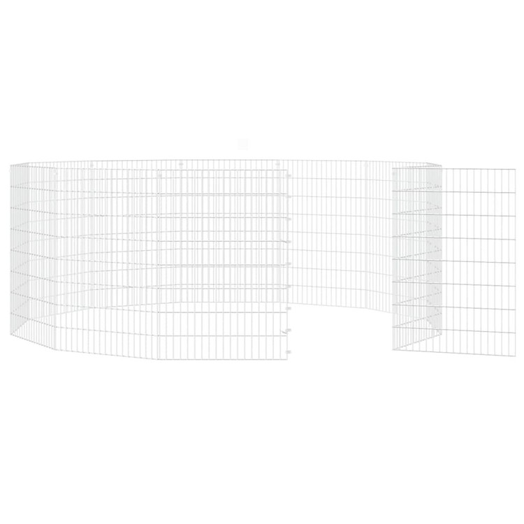 vidaXL 放し飼い動物用囲い 12パネル 54x80 cm 亜鉛メッキ鉄板動物&ペット用品ペット用品小動物用品小動物 飼育・ケージ(代引不可)