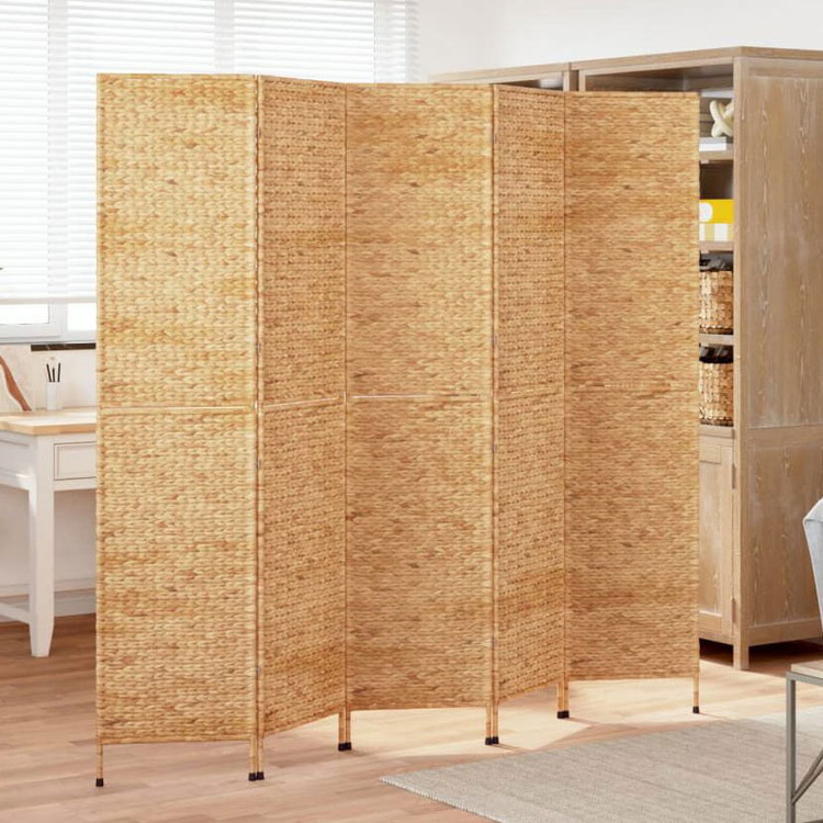 vidaXL 間仕切り 5枚パネル 205x180 cm ホテイアオ家具間仕切り(代引不可)
