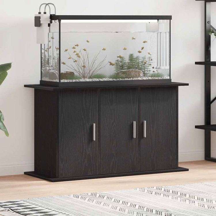 vidaXL 水槽スタンド ブラックオーク 101×41×58cm エンジニアードウッド 動物 ペット用品 ペット用品 魚用品 Aquarium Stands(代引不可)