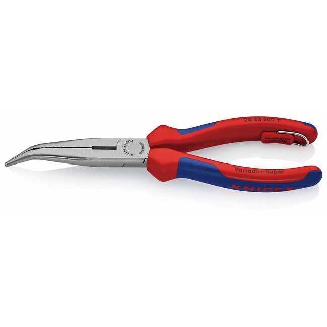 KNIPEX(クニペックス) 2622-200TBK 40?先曲ラジオペンチ (BK)(代引不可)【送料無料】