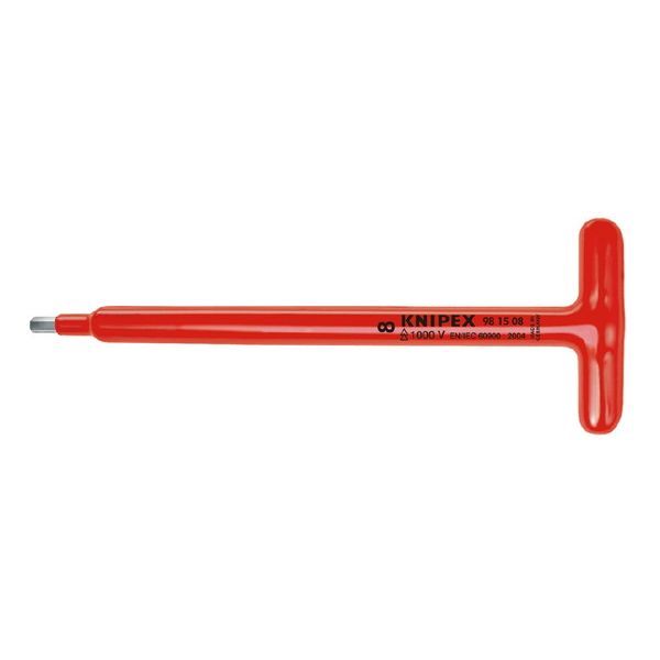 KNIPEX(クニペックス) 9815-08 絶縁T型六角棒レンチ 1000V【送料無料】(代引不可)